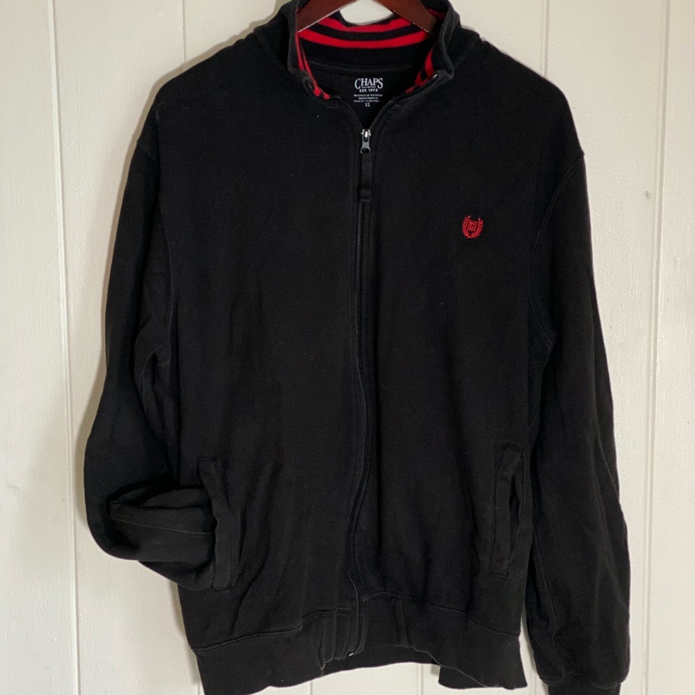 Chaps black and red jacket